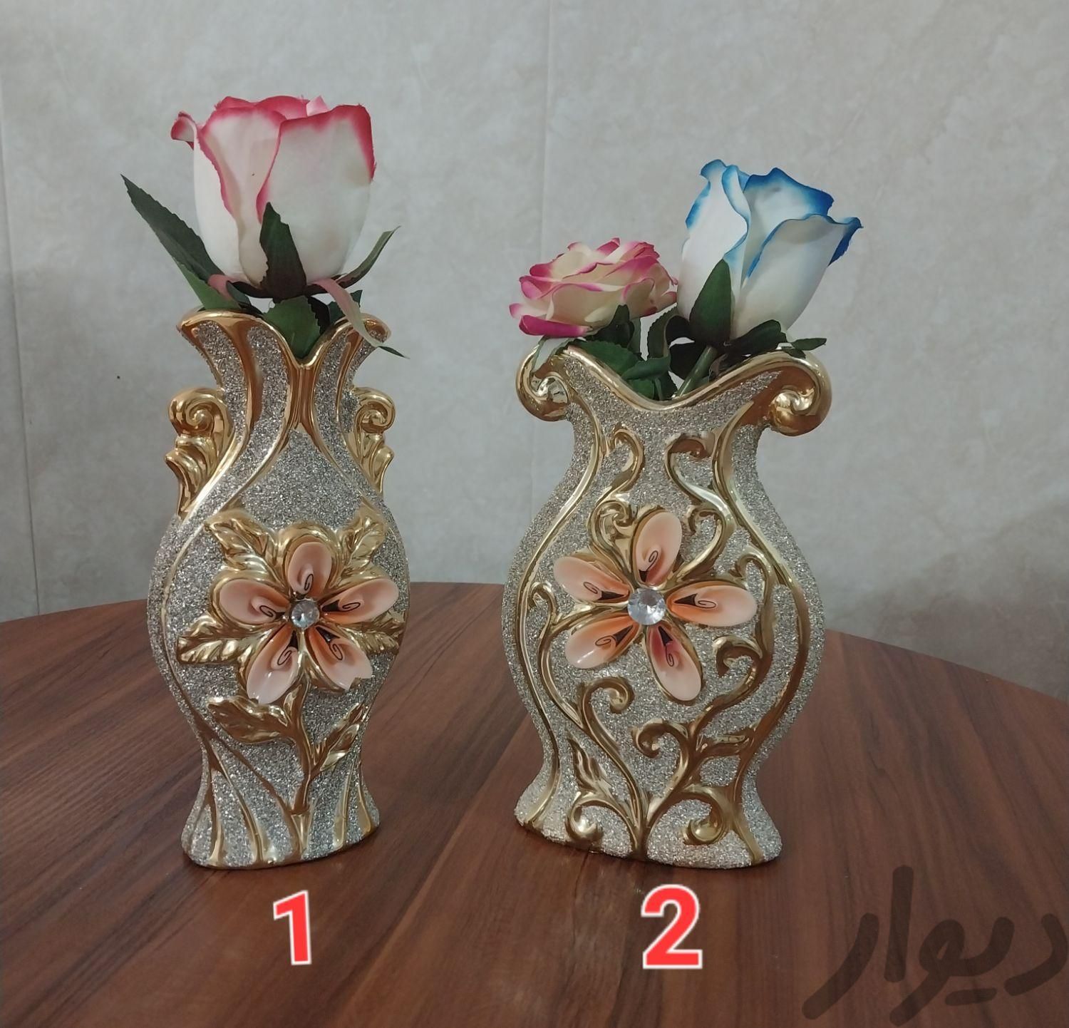 جاقاشقی بلور تک گلدان شاین گل برجسته هدیه|ظروف سرو و پذیرایی|قم, بلوار کاشانی|دیوار
