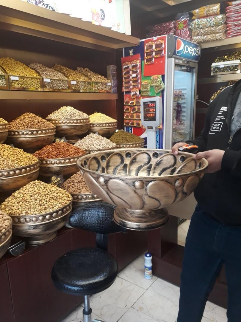 جام رومیزی آجیل و خشکبار استند و قفسه|فروشگاه و مغازه|شیراز, پارک کوهستانی بوستان|دیوار