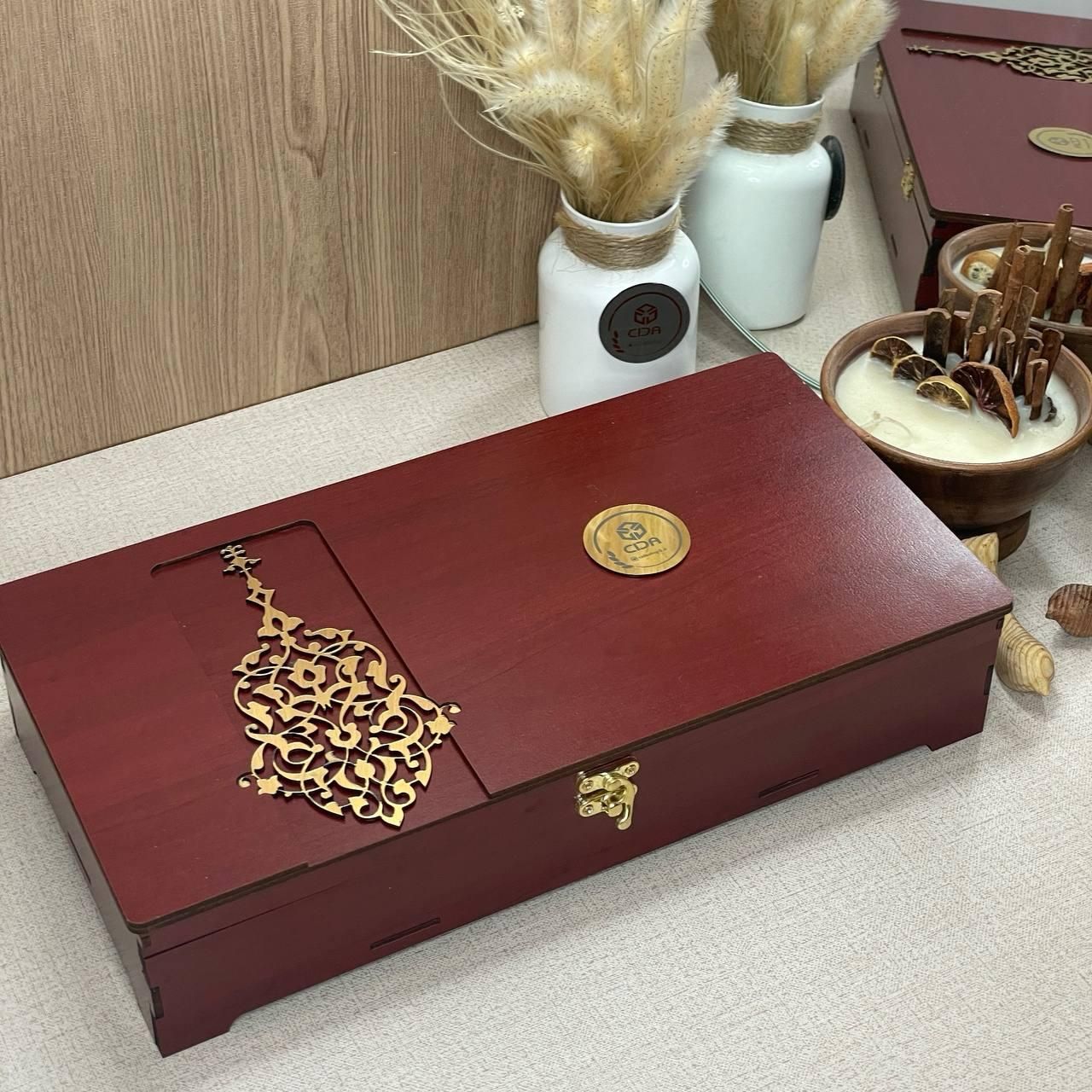 جعبه چوبی پذیرایی مدل ترنج مناسب دمنوش،آجیل،تی‌بگ|ظروف سرو و پذیرایی|تهران, تهرانپارس شرقی|دیوار