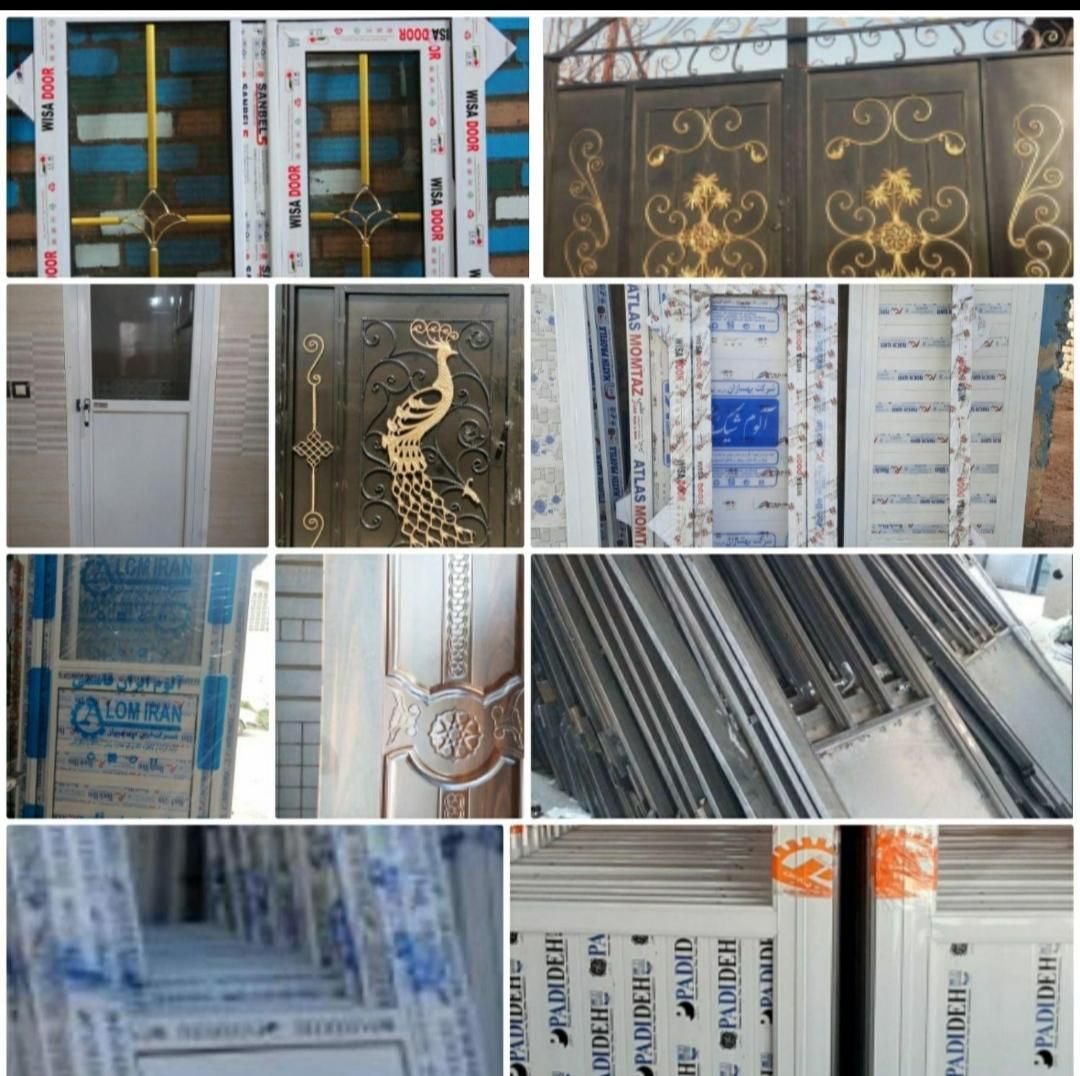 درب آلومینیوم دوجداره pvc دریچه نصب در انباری حیاط|مصالح و تجهیزات ساختمان|شیراز, پانصد دستگاه ارتش|دیوار