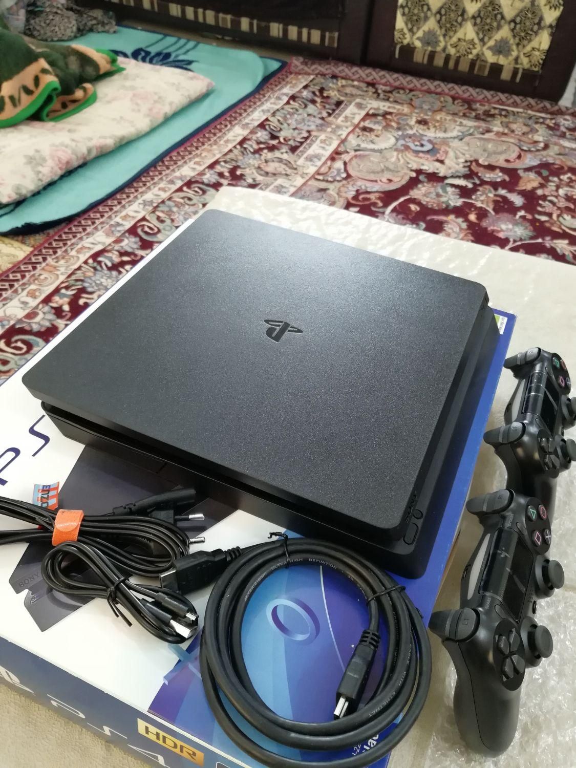 پلی۴ اسلیم ۲دسته فول بازی آک ۲۲۱۶ ps4 slim500|کنسول، بازی ویدئویی و آنلاین|تهران, یافت‌آباد|دیوار