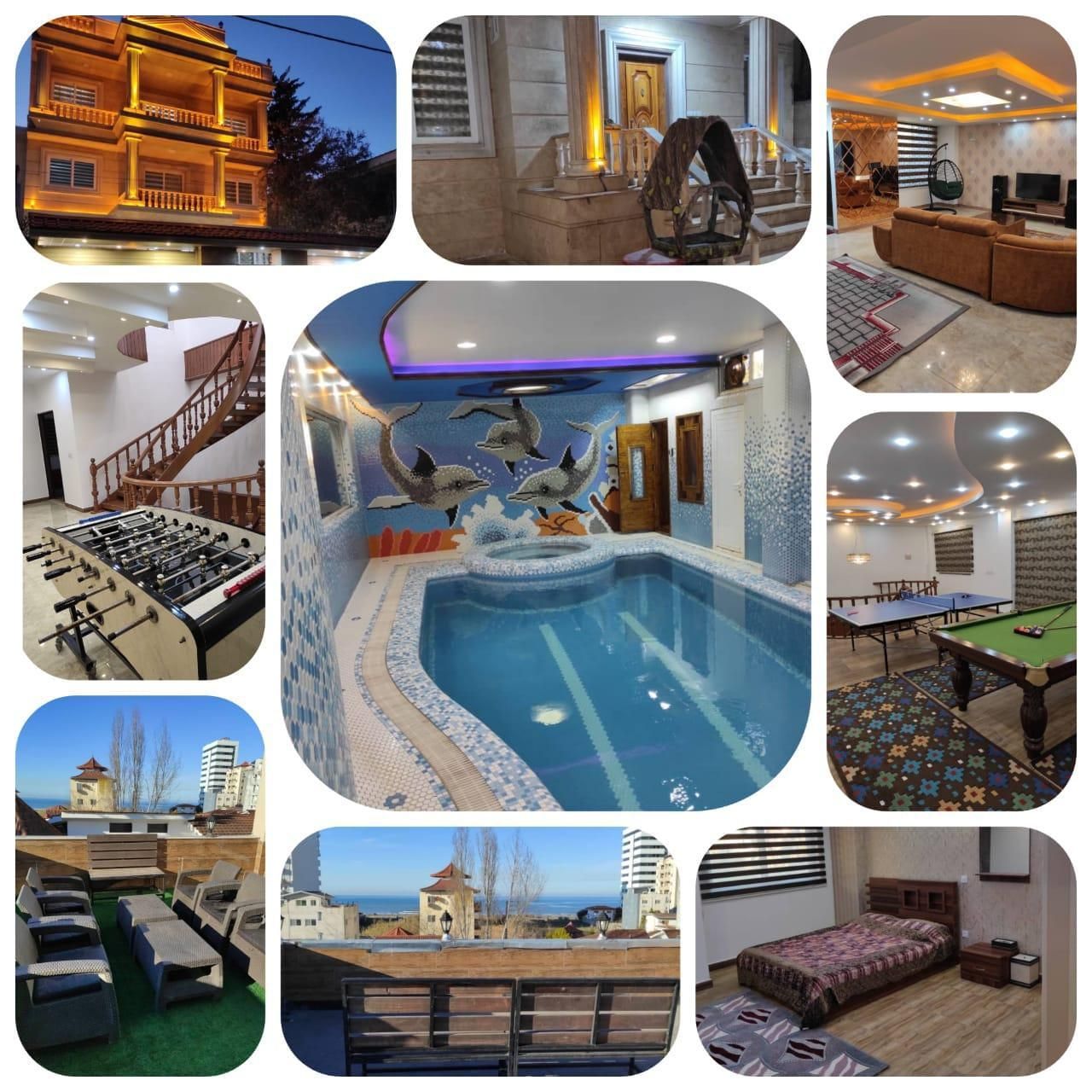 ویلا تریبلکس (ویو دریا) استخر آب گرم بهداشتی**|اجارهٔ کوتاهمدت ویلا و باغ|فریدونکنار, |دیوار