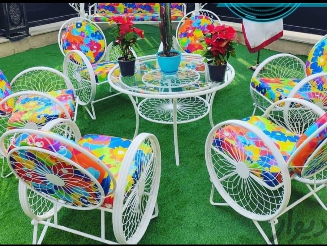 میز و صندلی/مبل/مبلمان/باغ/ویلا|صندلی و نیمکت|چهارباغ, |دیوار