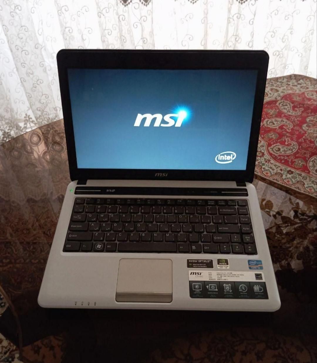 لپ تاپ msi مدل CX480 همراه ماوس بلوتوثی|رایانه همراه|تهران, امیریه|دیوار