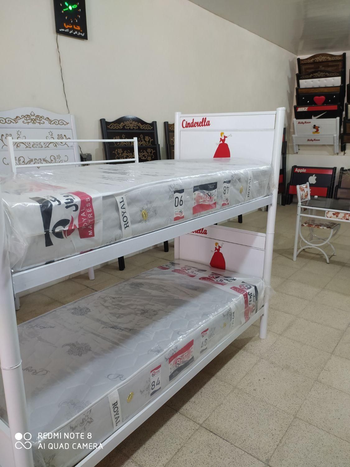 تخت خواب دو طبقه مدل عروسکی|تخت و سرویس خواب|اصفهان, هفتون|دیوار