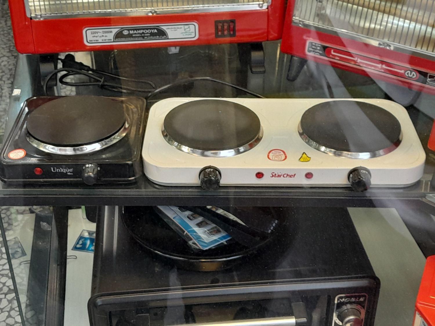 اجاق گاز برقی تک شعله و ۲ شعله رومیزی هیتر برقی|اجاق گاز و لوازم برقی پختوپز|رشت, نظری|دیوار