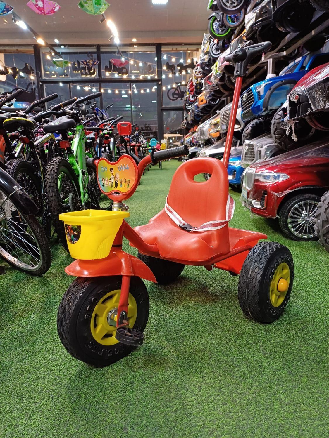 سه چرخه فلزی شایان صندوق دار دسته دار/سیسمونی|اسباب‌بازی بچه|مشهد, توس (بلوار توس)|دیوار