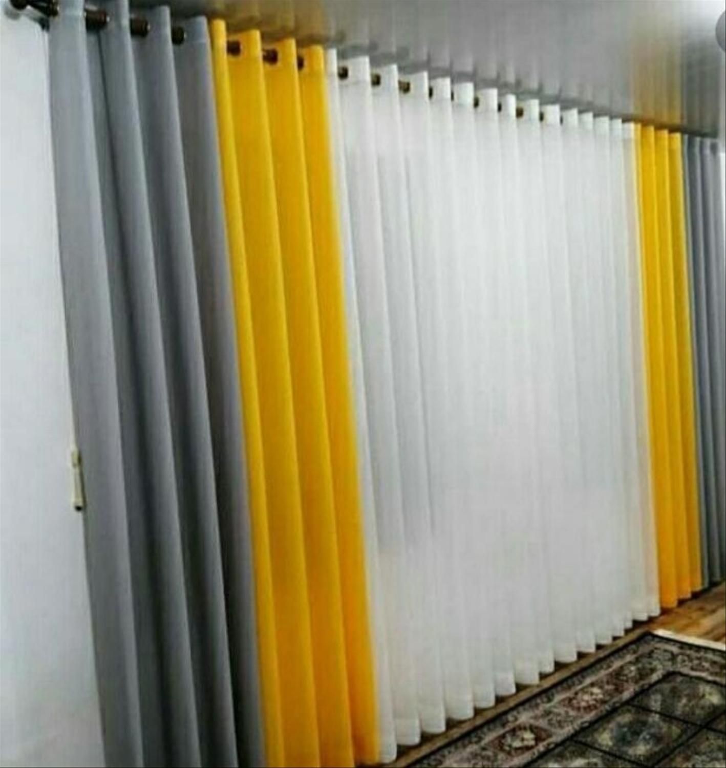 پرده دکور آماده پانچ|پرده، رانر، رومیزی|فولادشهر, مسکن مهر فولادشهر|دیوار