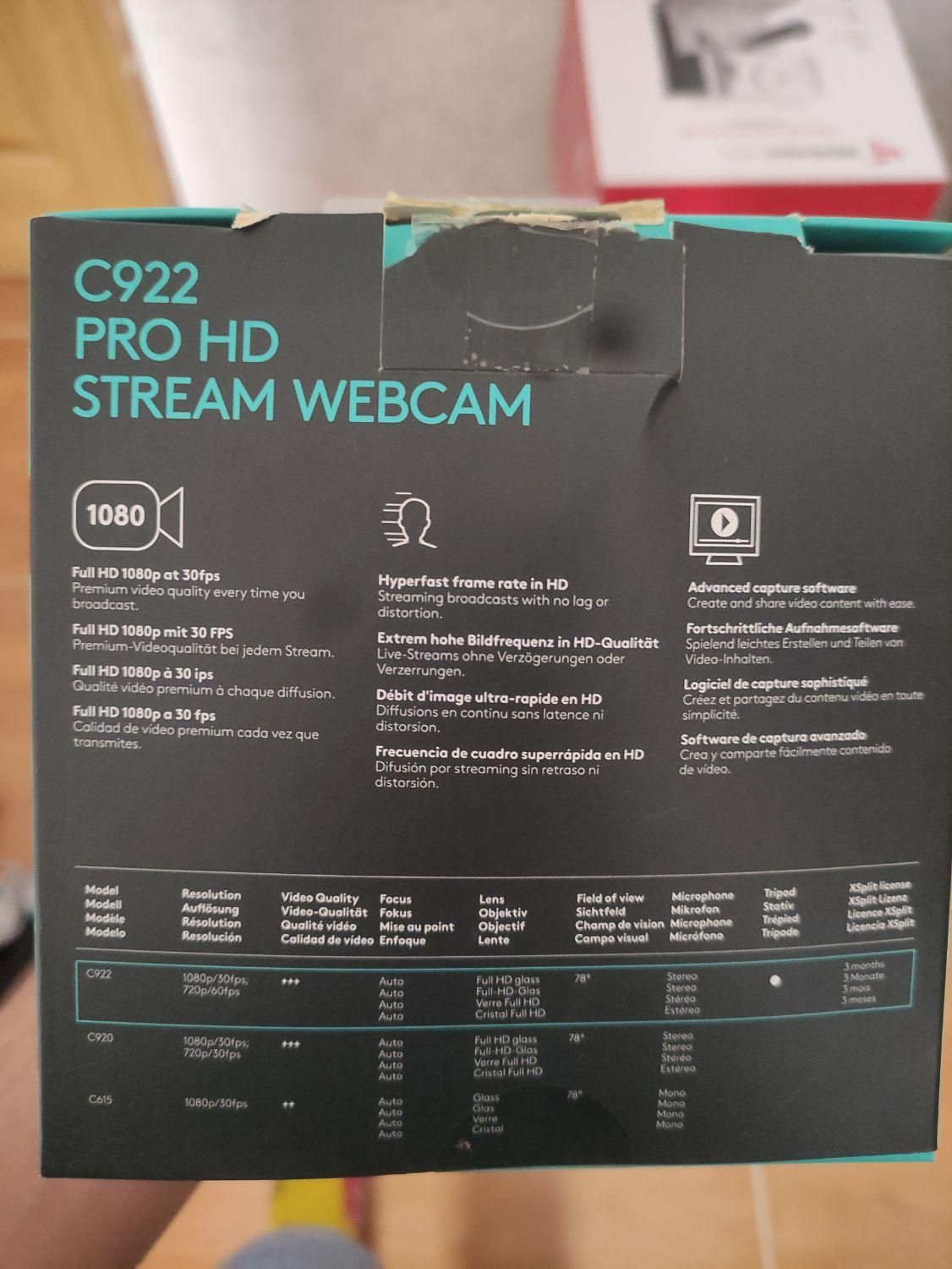 وب کم لاجیتک c922 pro استفاده نشده|قطعات و لوازم جانبی رایانه|بندر انزلی, سید آسیه|دیوار