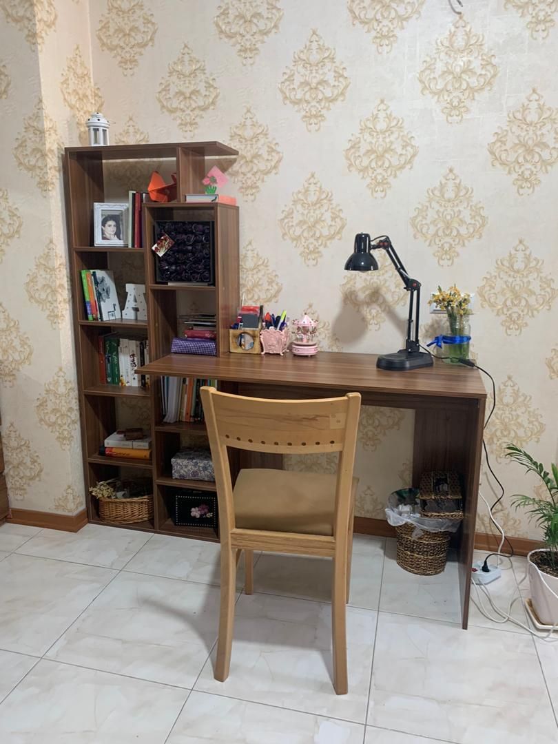 میز تحریر و کتابخانه طرح سام|میز تحریر و کامپیوتر|شیراز, تندگویان|دیوار