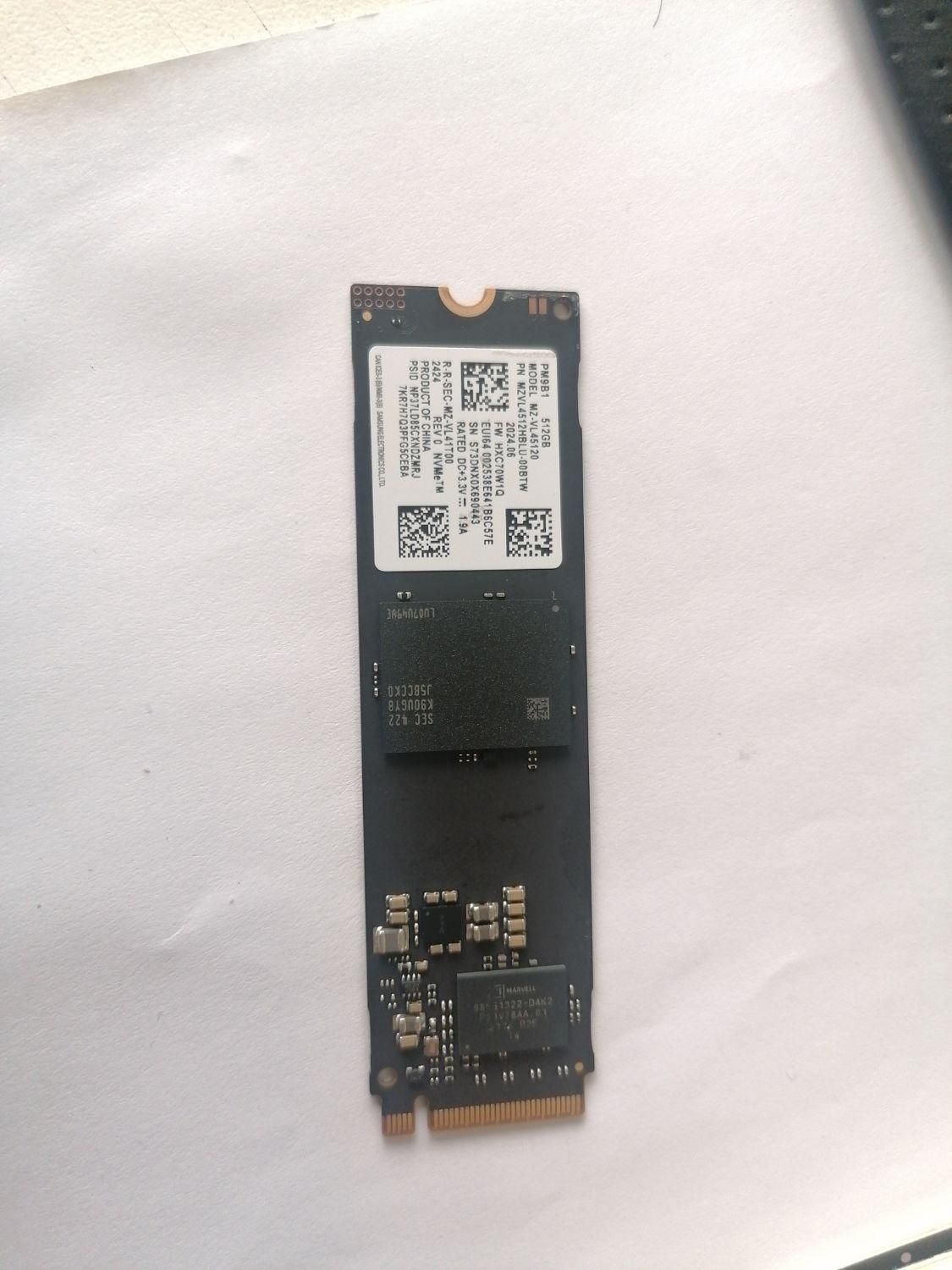 حافظه هارد SAMSUNG SSD NVME 512 GB M.2|قطعات و لوازم جانبی رایانه|تهران, ونک|دیوار