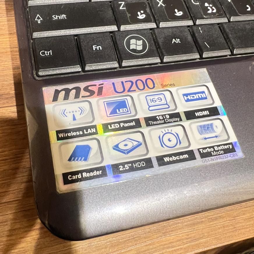 لپتاپ نوت بوک سایز کوچک MSI|رایانه همراه|شیراز, خلیلی|دیوار