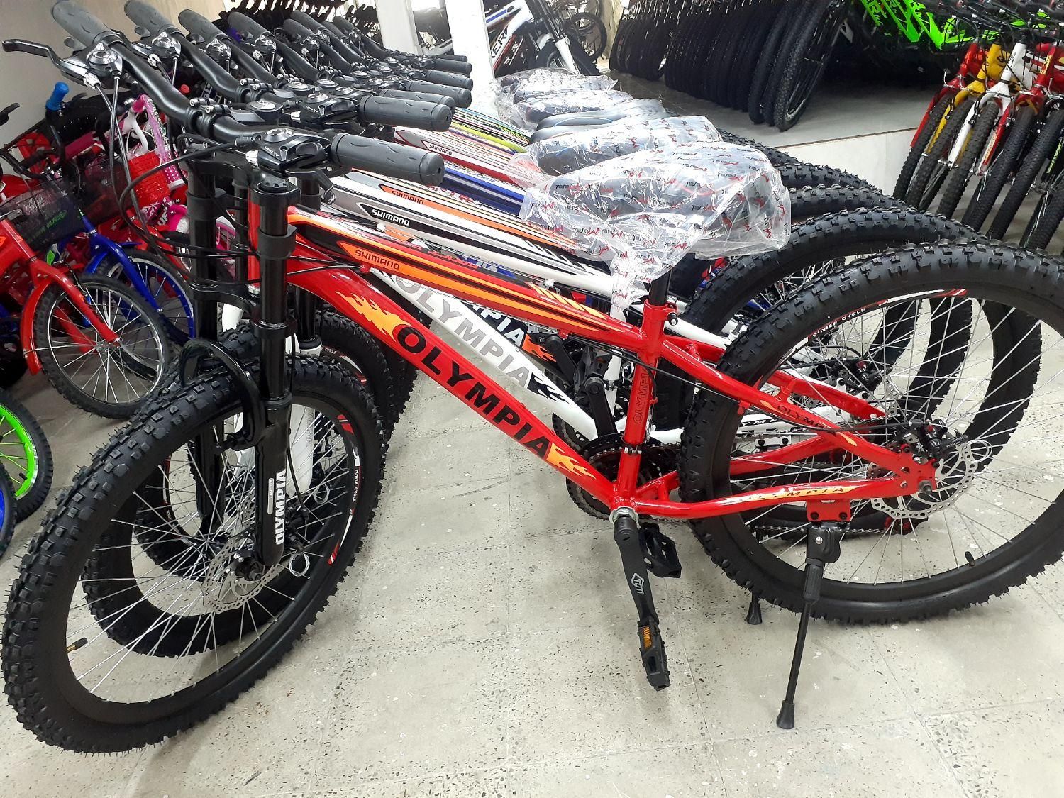 دوچرخه ۲۶ دنده ای آفرود المپیا|دوچرخه، اسکیت، اسکوتر|کرج, شاهینویلا|دیوار