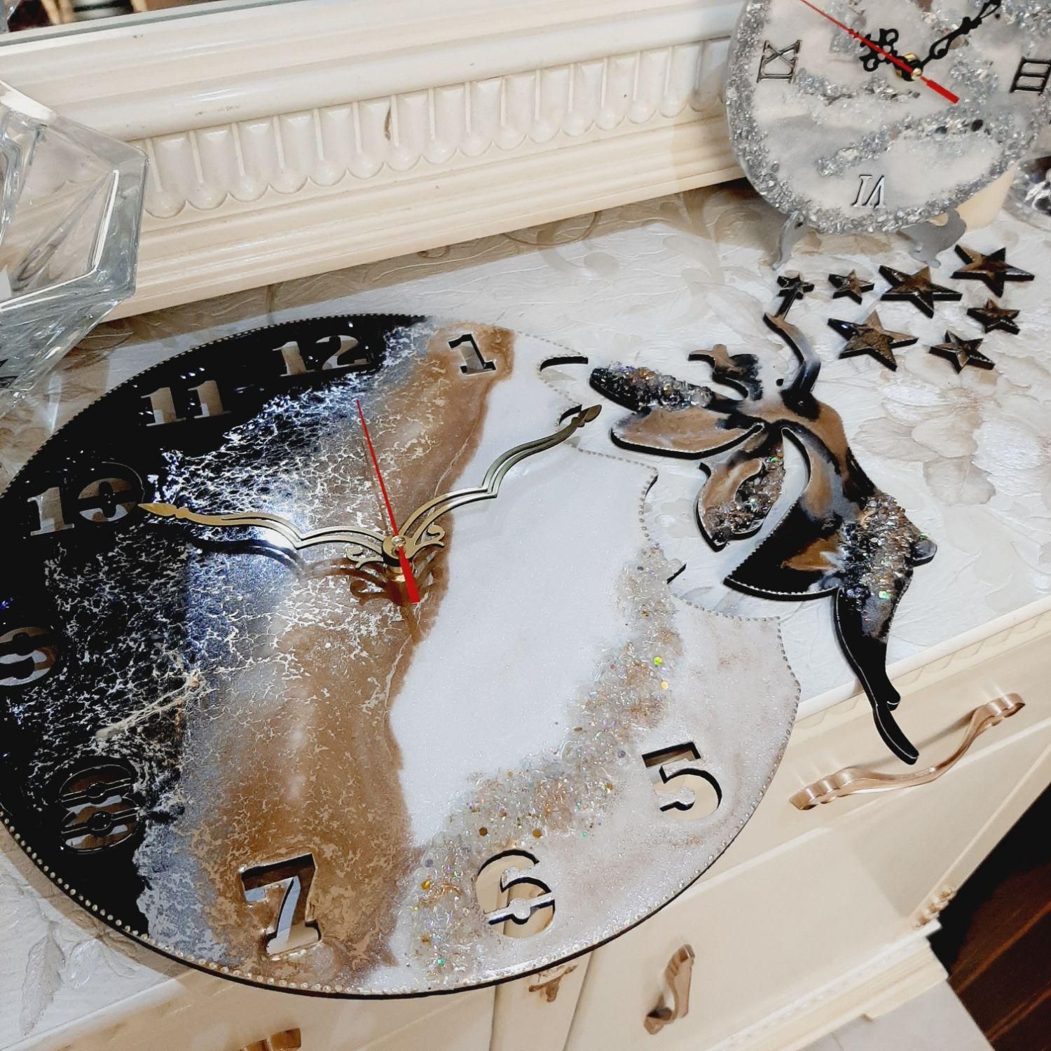 ساعت دیواری فرشته و ستاره کد ۷|ساعت دیواری و تزئینی|تهران, مجیدیه|دیوار