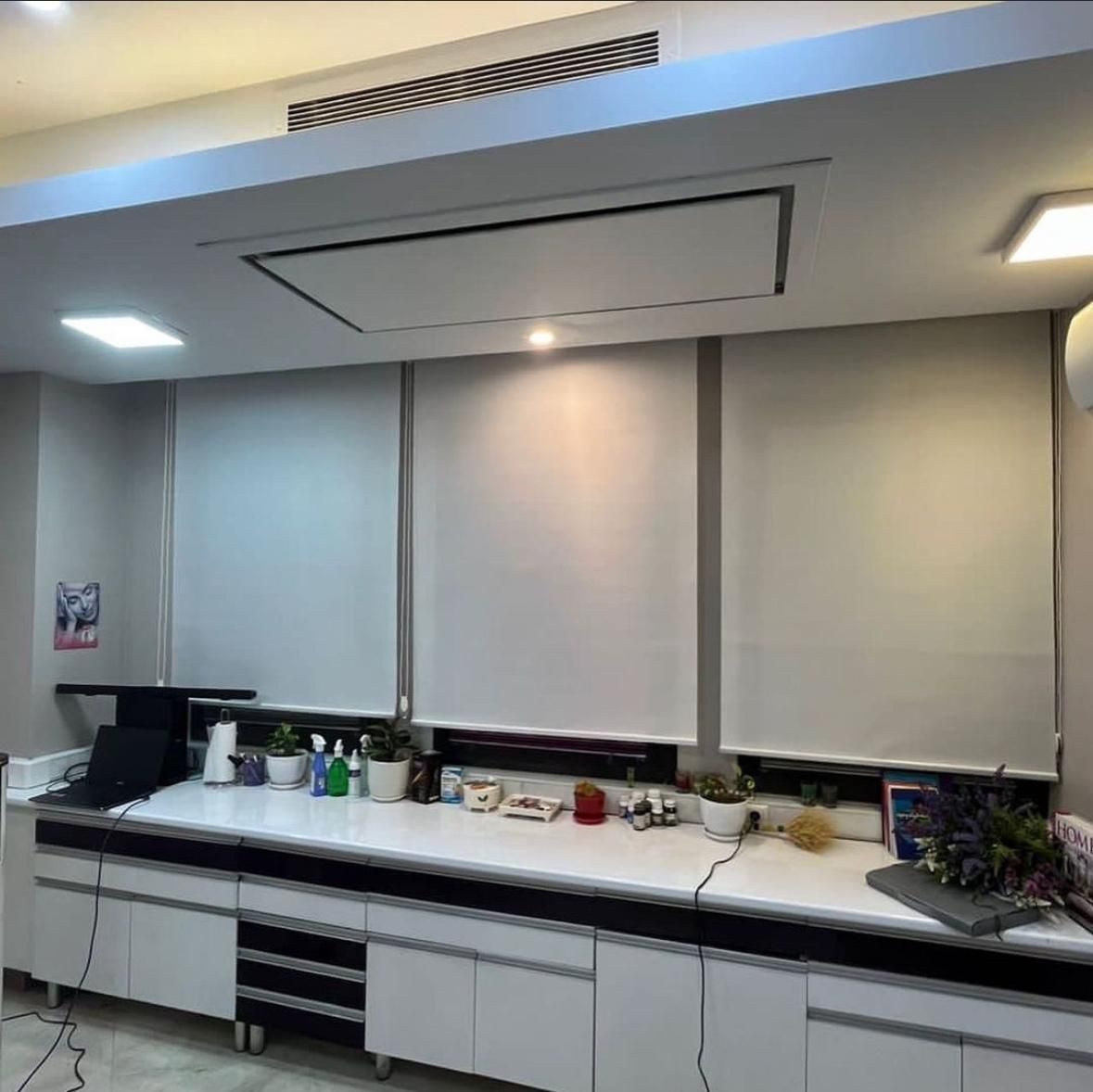 پرده شید اسکرین مناسب کلینیک ها و مطب|پرده، رانر، رومیزی|شهریار, |دیوار