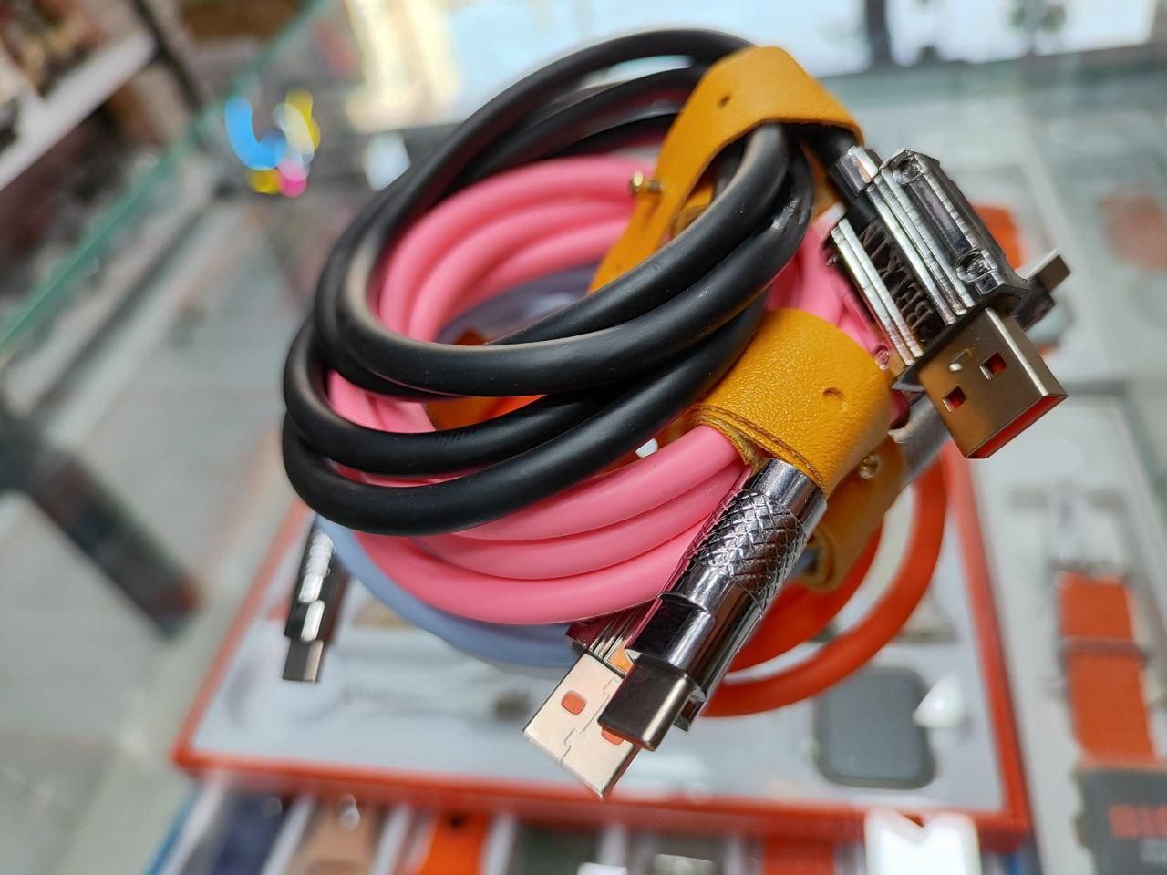 کابل تایپ سی سیم بکسلی type c شش آمپر 120وات|لوازم جانبی موبایل و تبلت|مشهد, طلاب|دیوار