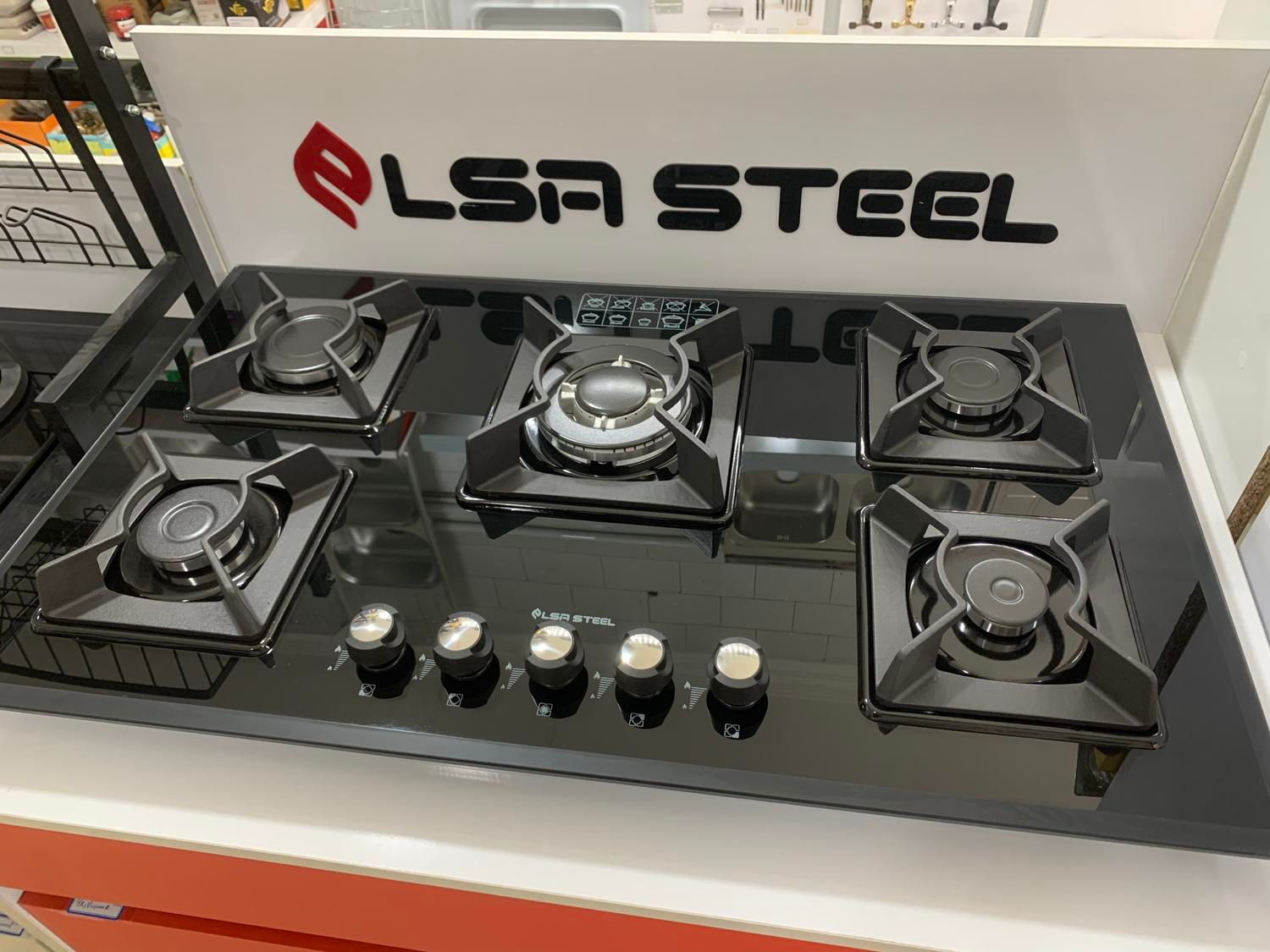 گاز ۵شعله شیشه|اجاق گاز و لوازم برقی پخت‌وپز|یزد, |دیوار