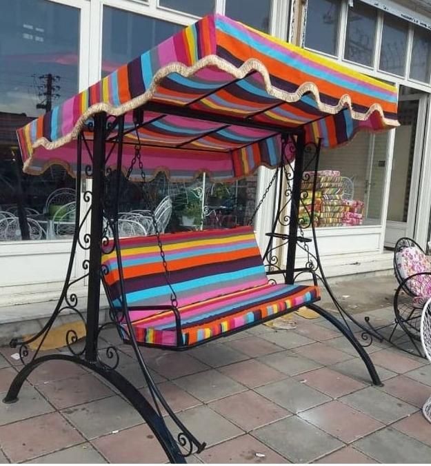 تاب فلزی مبل و میز و صندلی باغی ویلا باغچه باغ|اسباببازی|دزفول, |دیوار