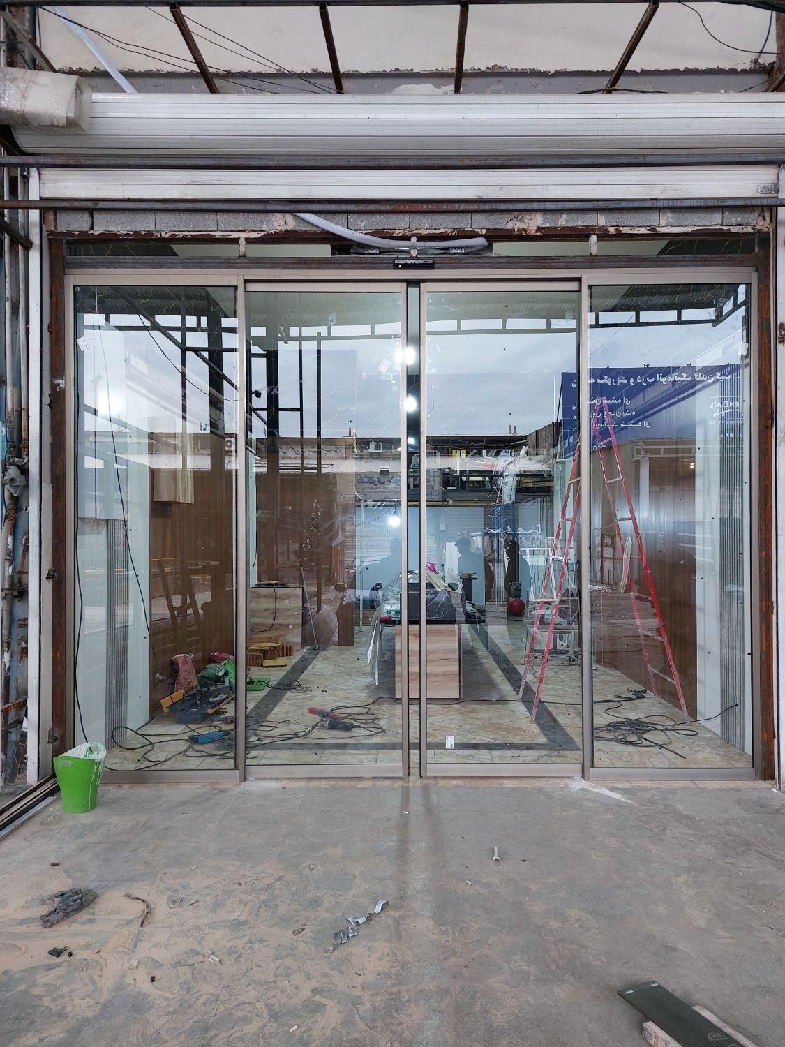 درب اتوماتیک شیشه ای تلسکوپی|مصالح و تجهیزات ساختمان|تهران, مهران (سیدخندان)|دیوار