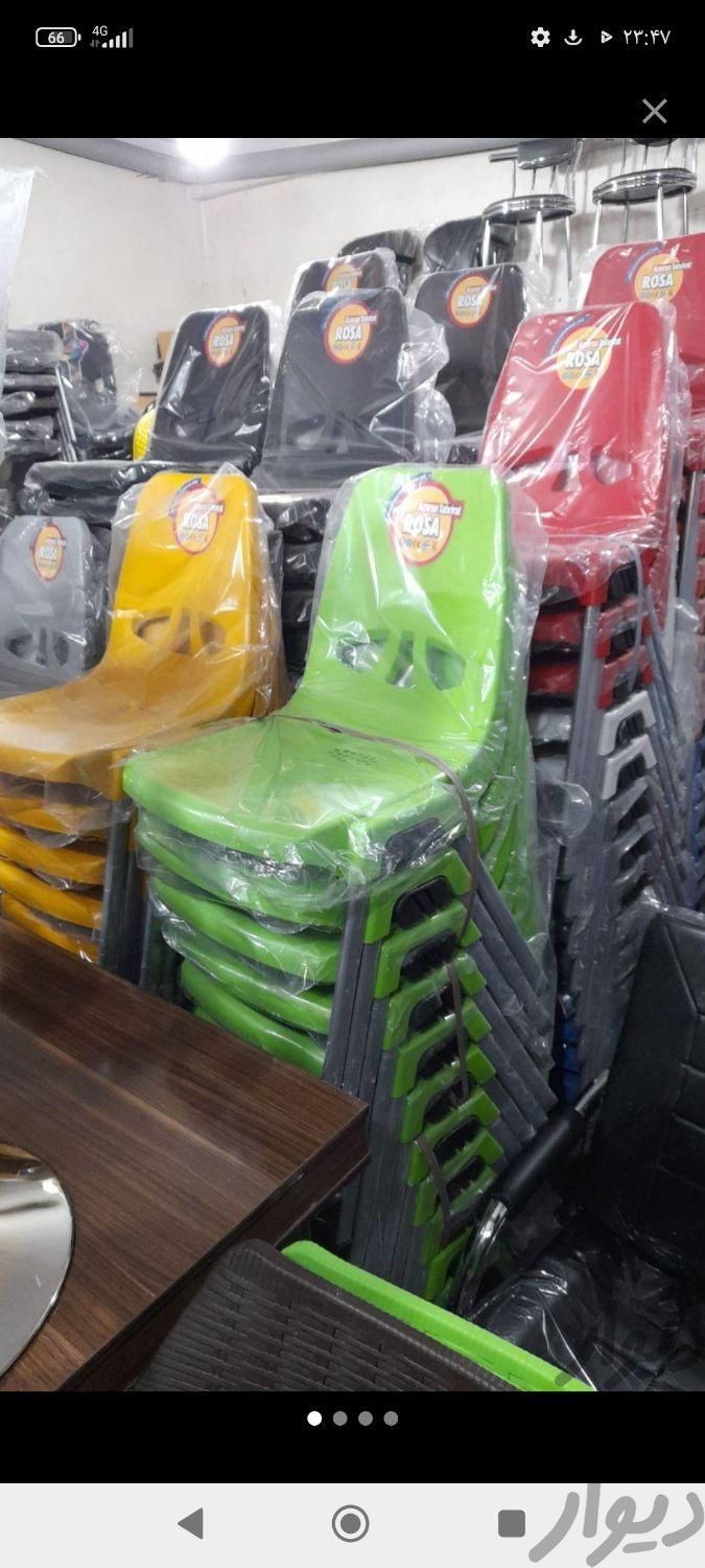 صندلی پلاستیکی نشکن پایه فلز  (کارخانه تهران)|میز و صندلی غذاخوری|تهران, نواب|دیوار
