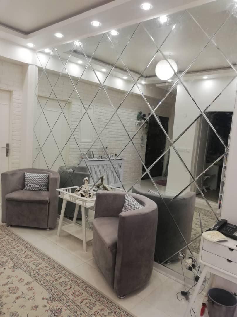 آینه دکوراتیوطرح لوزی مستقیم ازکارخانه کیفیت بالا|آینه|تهران, شوش (باغ آذری)|دیوار