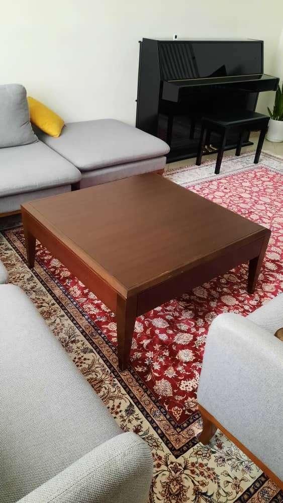 میز جلو مبلی تمام چوب راش کاملا سالم|مبلمان خانگی و میز عسلی|تهران, جوانمردان (اندیشه)|دیوار