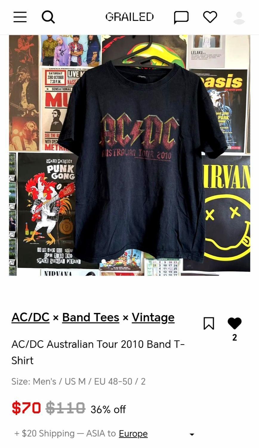 تیشرت ACDC کلکسیونی کسی اگه میخواد تکست بده پیویم|کلکسیون و سرگرمی|تهران, سازمان برنامه|دیوار