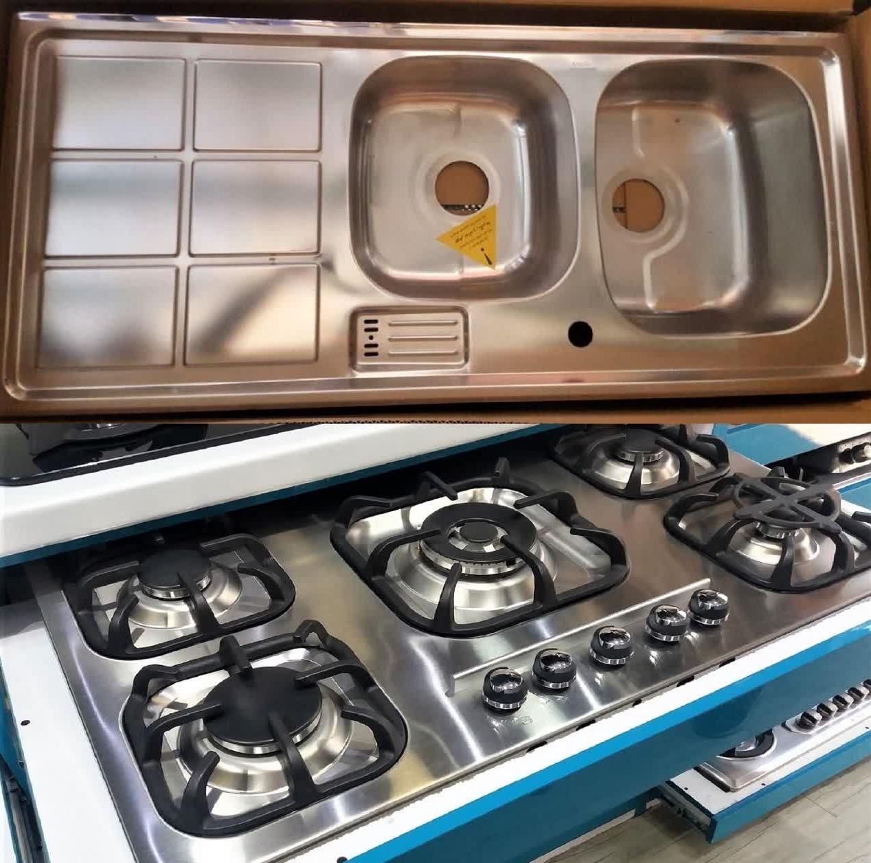 گاز صفحه شیشه/استیل استاندارد|اجاق گاز و لوازم برقی پختوپز|بابل, |دیوار