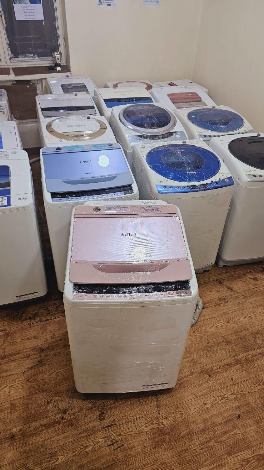ماشین لباسشویی هیتاچی8 کیلو گیربکس فول اتوماتیک|ماشین لباسشویی و خشککن لباس|اهواز, سپیدار|دیوار