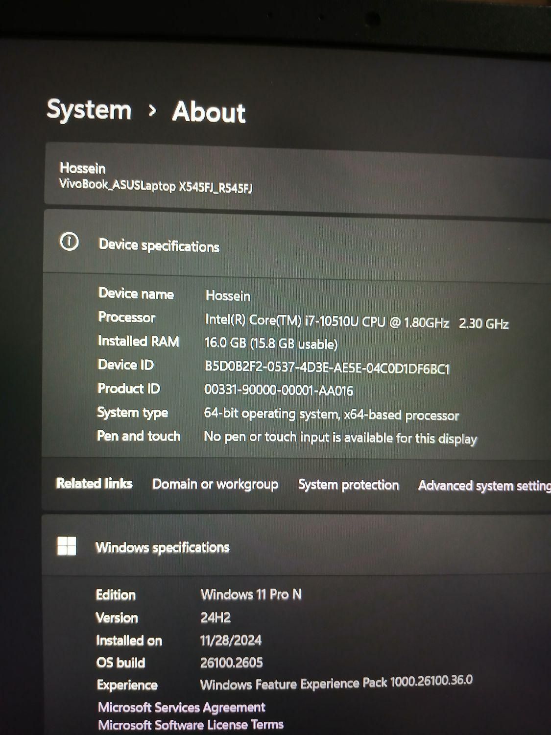 لپ تاپ Asus R545F کاملا سالم دسته خودم بوده|رایانه همراه|گنبد کاووس, |دیوار