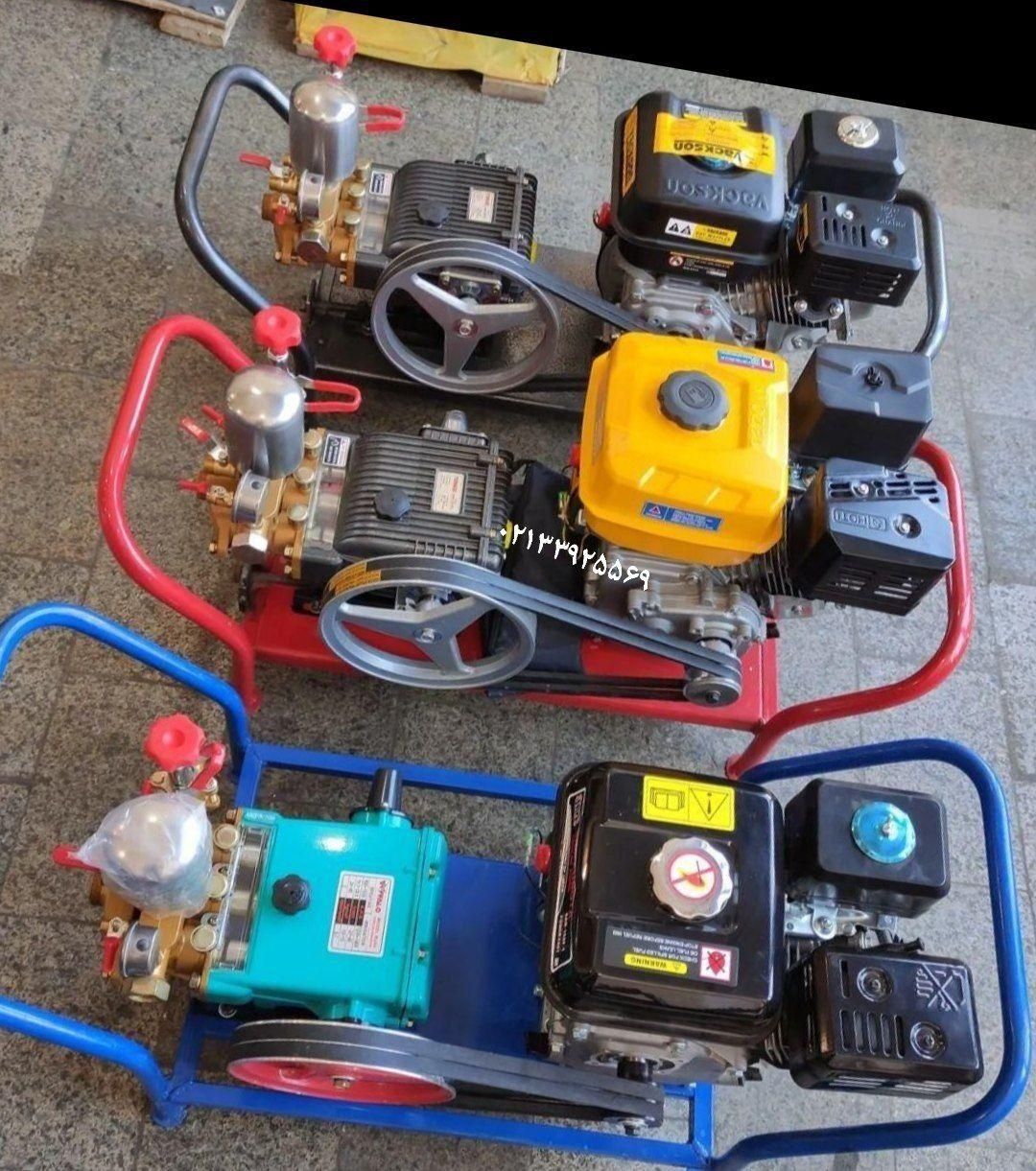 سمپاش 56زنبه ای فرغونی واکسون 7.5 hp|ماشینآلات صنعتی|تهران, دستغیب|دیوار