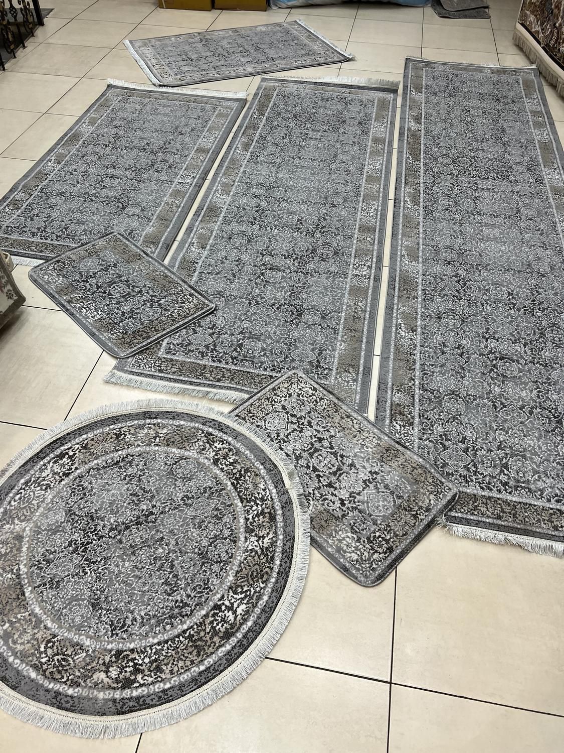 فرش ۳*۱ نخ بامبو ترکیه با پادری در فرش نادر|فرش|تبریز, |دیوار