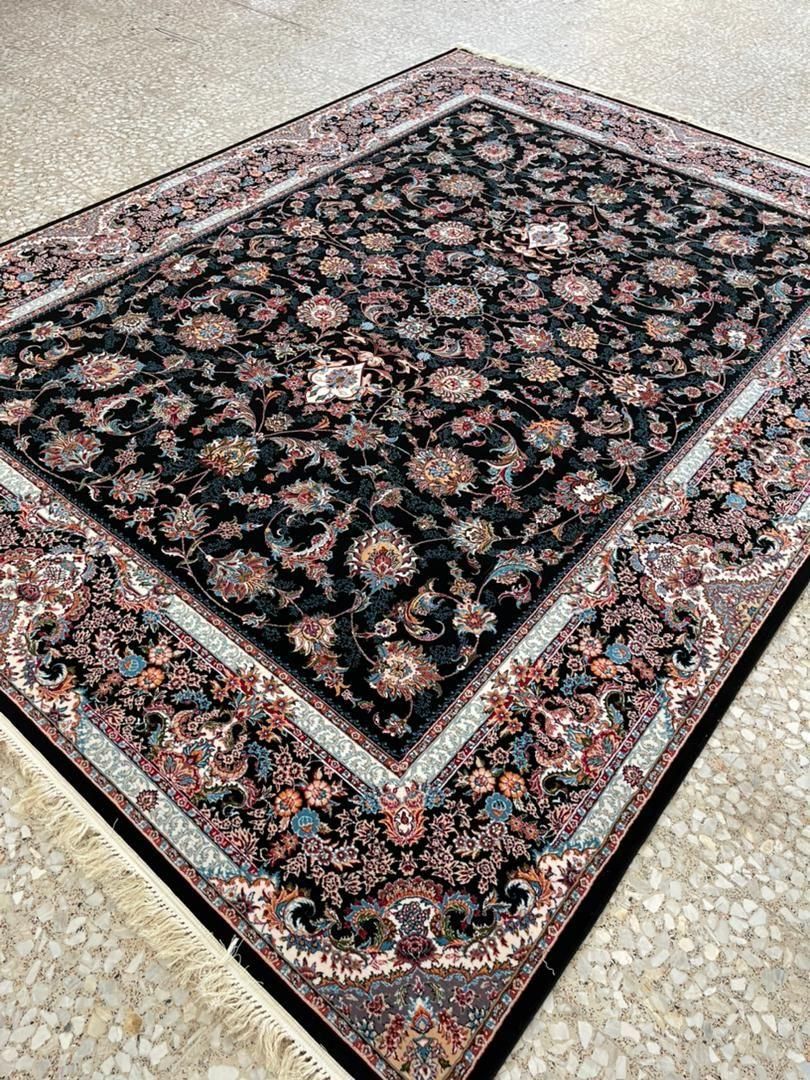 12 متری طرح افشان سرمه ای|فرش|اردبیل, |دیوار