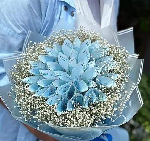 دسته گل وباکس روبانی و پولی برای مناسبتها وتولد|گل مصنوعی|اردبیل, |دیوار