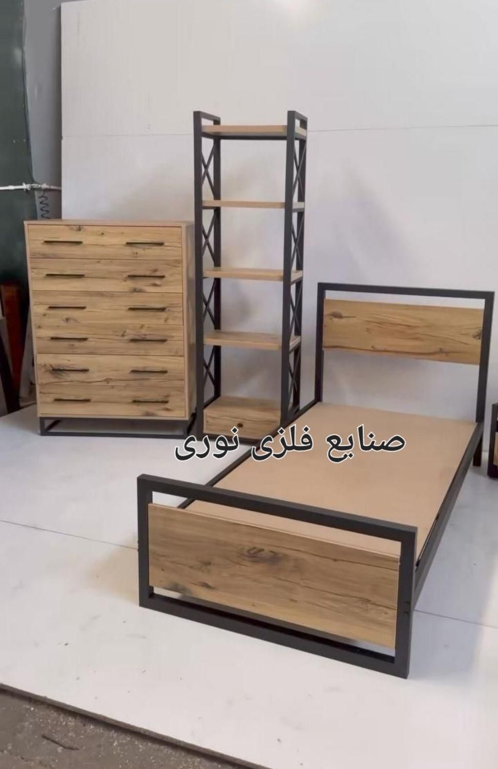 تخت فلزی مدل کلاسیک|تخت و سرویس خواب|مشهد, خواجه ربیع|دیوار