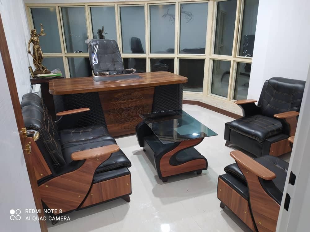 ست کامل میز اداری و مبل مدل خزر|دفتر کار|رشت, دیلمان|دیوار