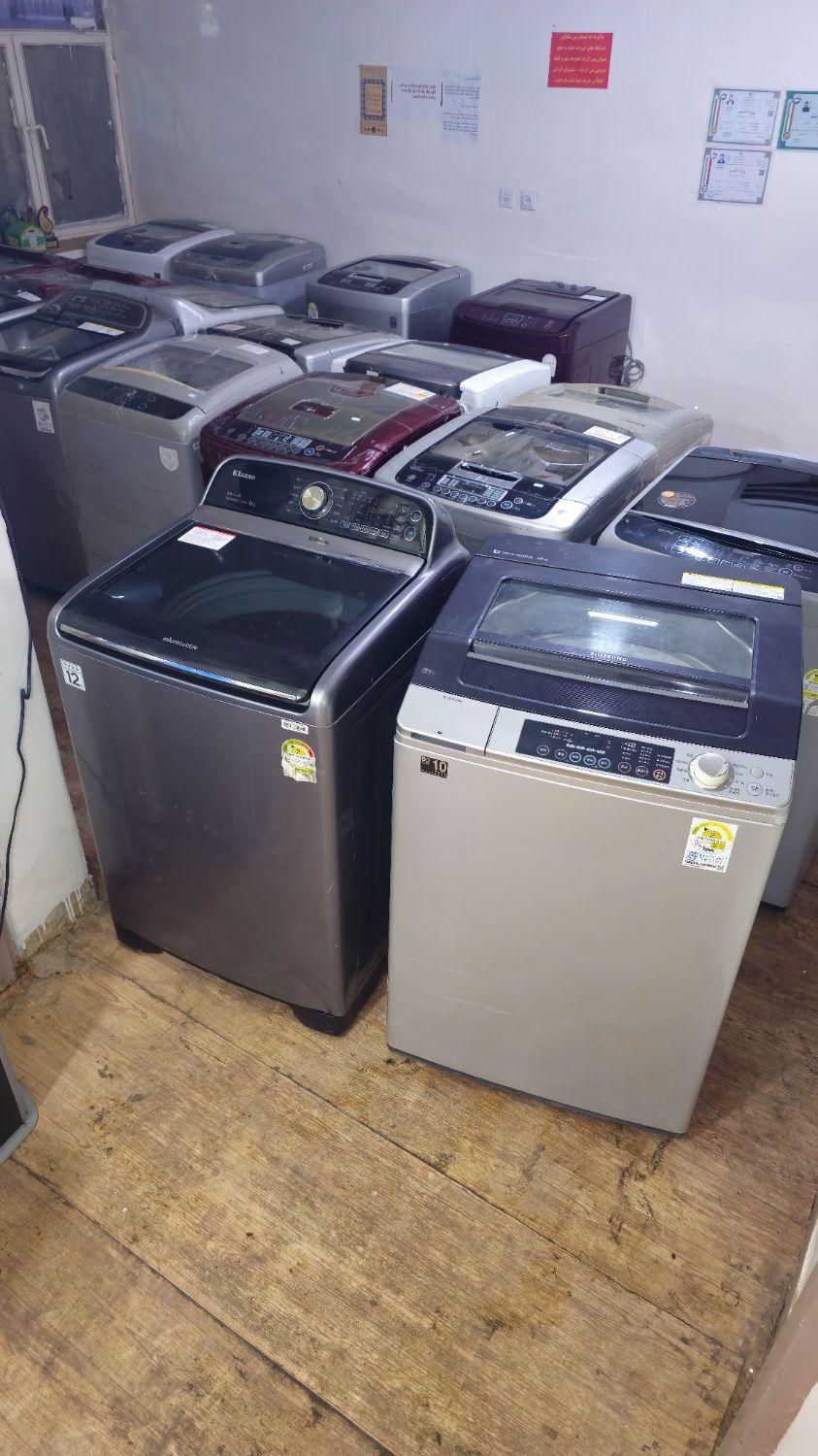 ماشین لباسشویی ۱۸ کیلویی اصل کره‌|ماشین لباسشویی و خشک‌کن لباس|اهواز, سپیدار|دیوار