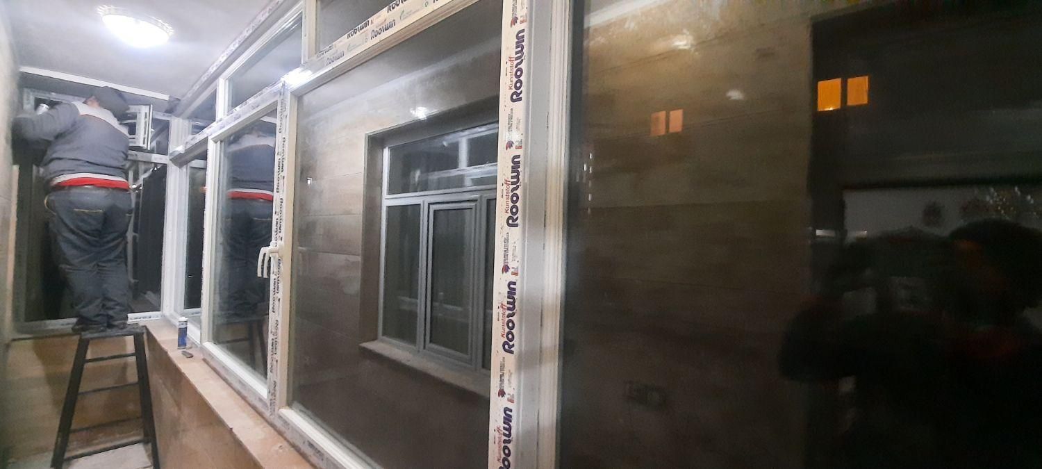 درب وپنجره upvcوشیشه دوجداره و توری پلیسه|خدمات پیشه و مهارت|اردبیل, |دیوار