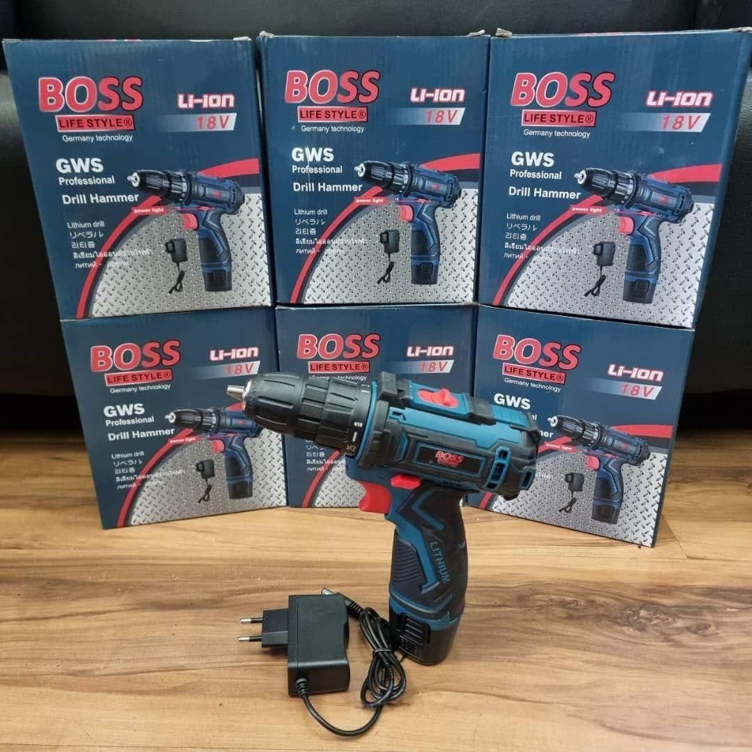 دریل شارژی 18ولت BOSS|ماشین‌آلات صنعتی|خرم‌آباد, |دیوار