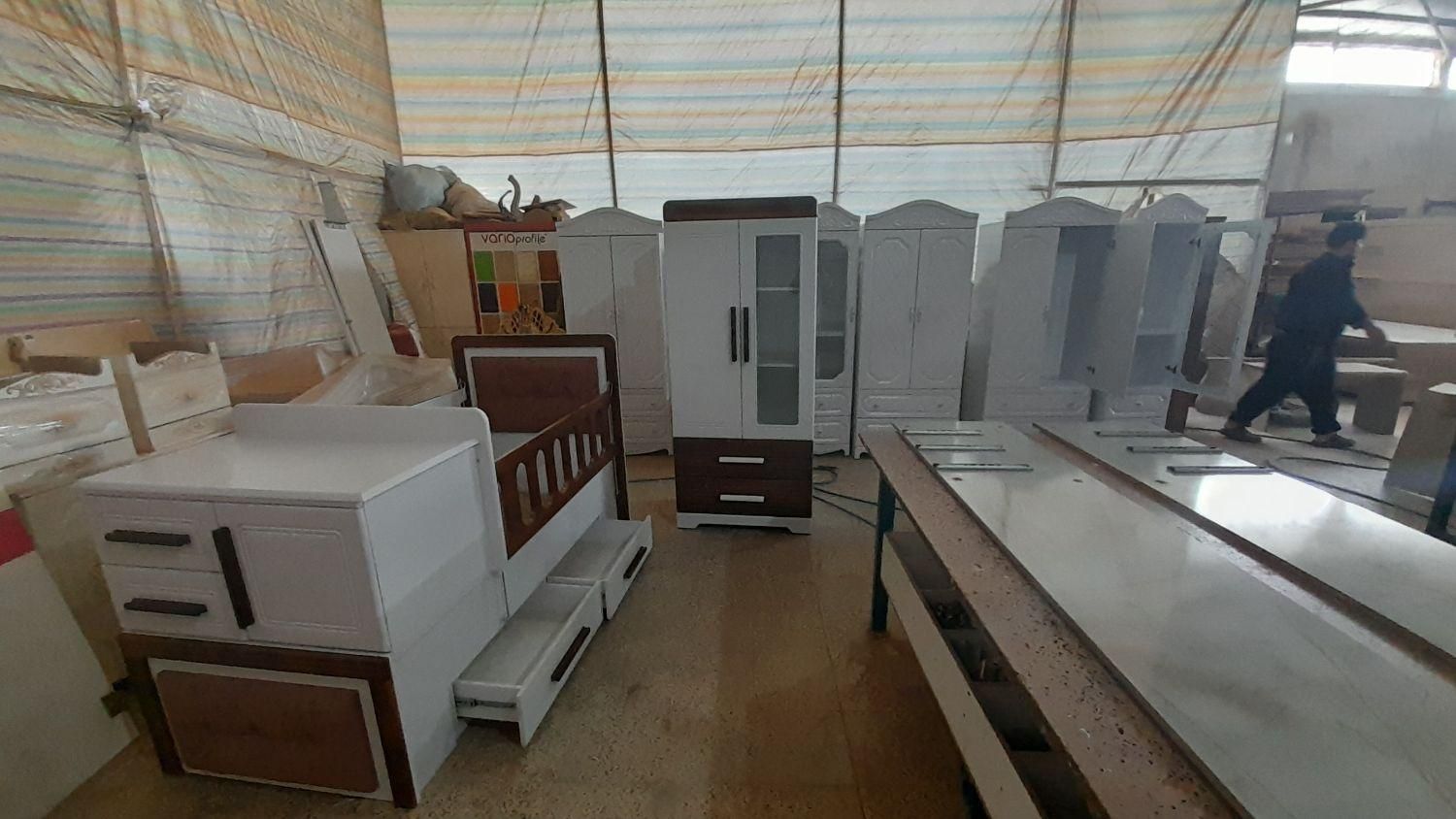 سرویس کامل چوبی سیسمونی نوزاد|اسباب و اثاث بچه|اردبیل, |دیوار