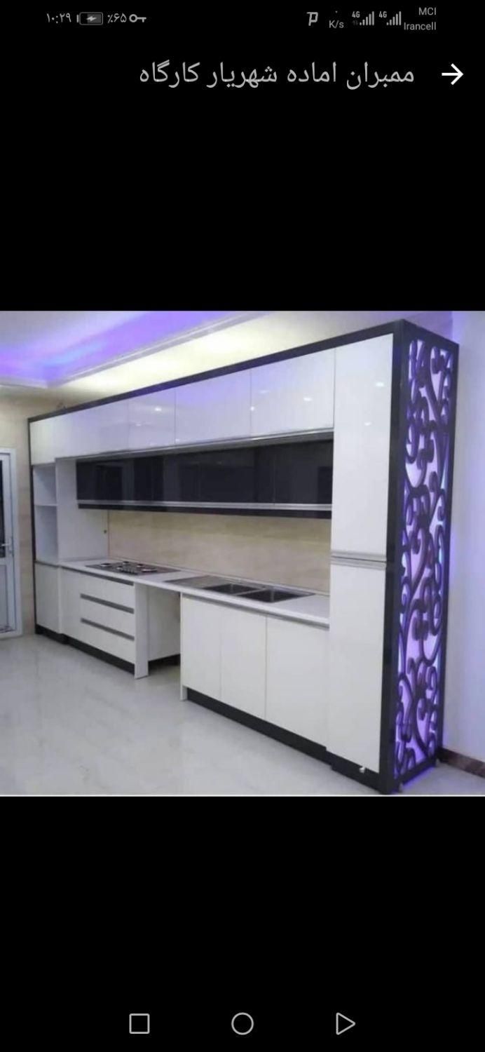کابینت هایگلاس ممبران کمددیواری|مصالح و تجهیزات ساختمان|کرج, گوهردشت|دیوار