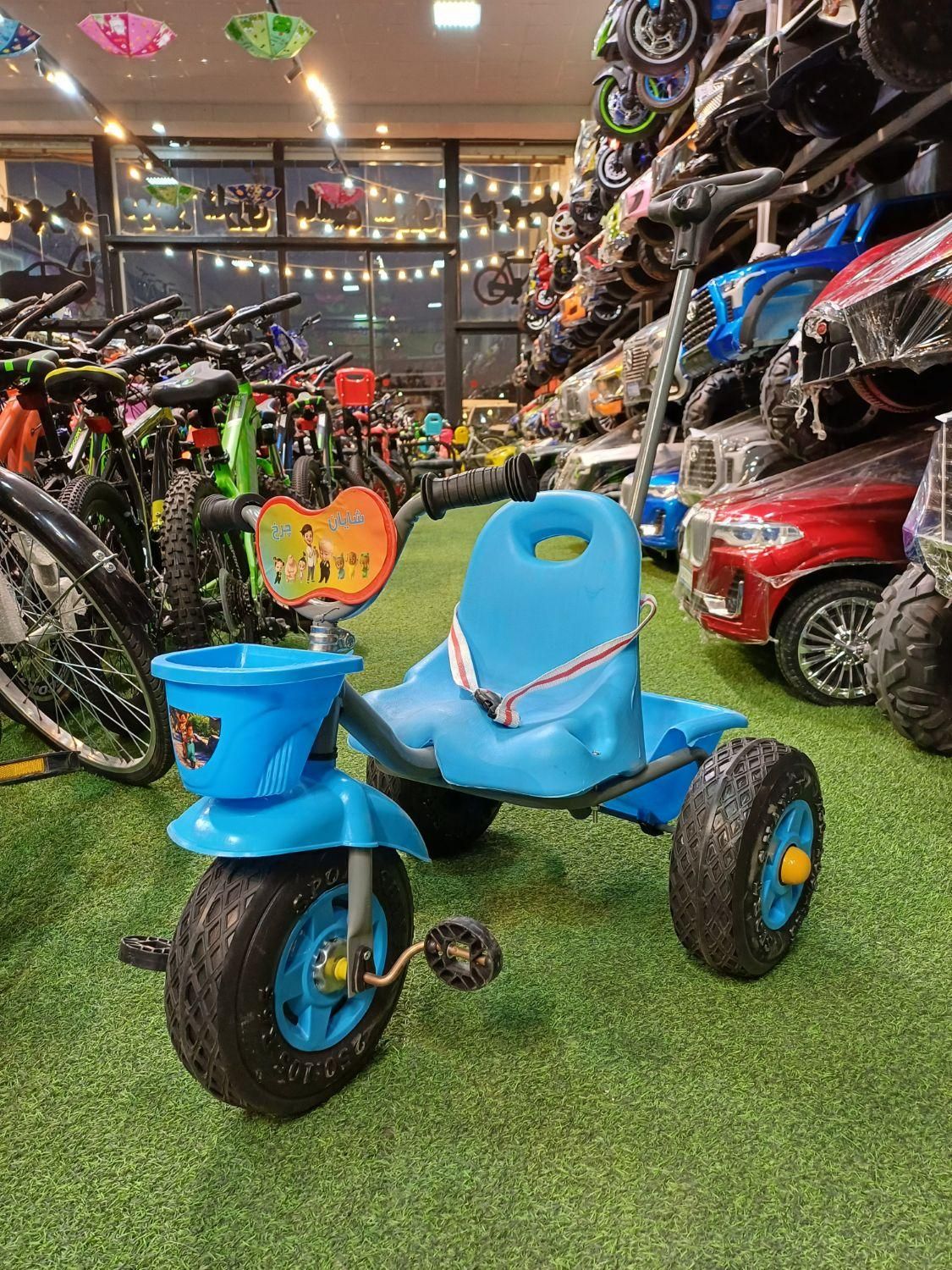 سه چرخه فلزی شایان صندوق دار دسته دار/سیسمونی|اسباب‌بازی بچه|مشهد, توس (بلوار توس)|دیوار