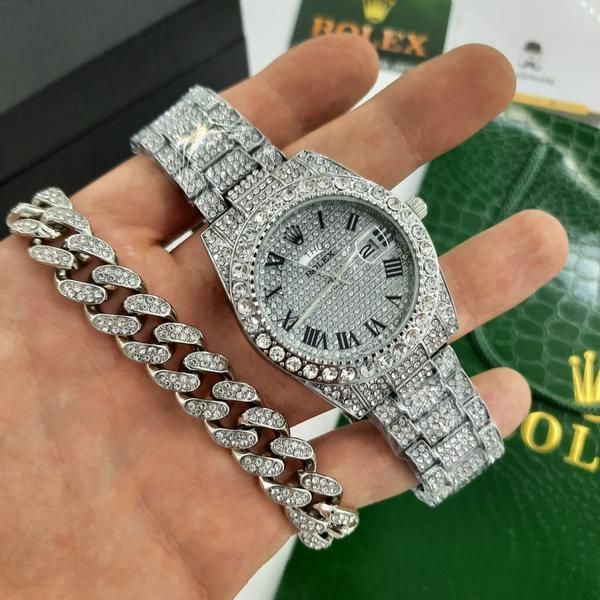 ساعت رولکس دی دیت فول نگین کاری شده rolex|ساعت|تهران, سلسبیل جنوبی|دیوار