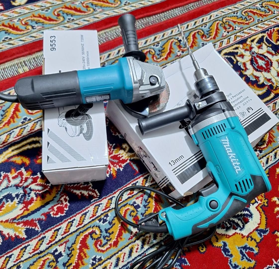 دریل ماکیتا گیربکسی مدل1630 دلر مینی فرز 9553ژاپتی|ماشین‌آلات صنعتی|مشهد, هفده شهریور|دیوار