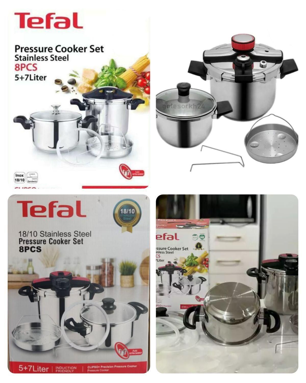 قابلمه زودپز 2قلو تفال پلاس آلمان زودپز 9نفره 2قلو|ظروف پختوپز|یزد, |دیوار