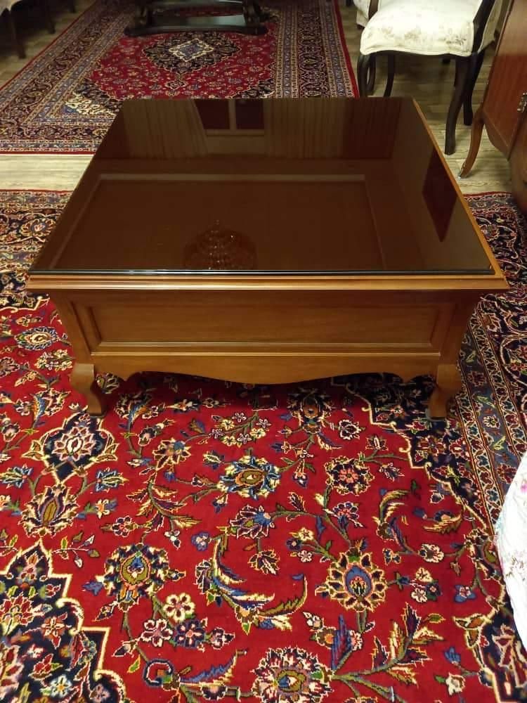 میز چوبی مربع در ابعاد  یک متر در یک متر|مبلمان خانگی و میز عسلی|ری, |دیوار