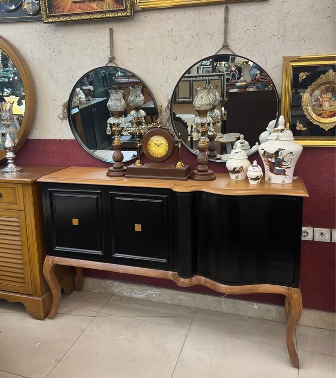 آینه و کنسول شمعدان|بوفه، ویترین، کنسول|مشهد, شهرک رازی (شهرک غرب)|دیوار