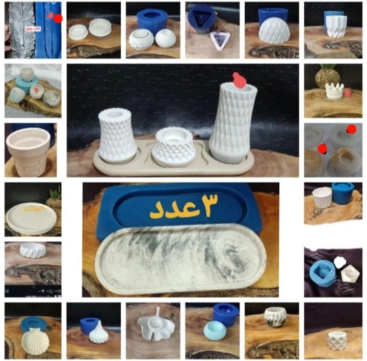 قالب گلدان،جاعودی،جاشمعی،۵۶عددجنسPVC|صنایع دستی و سایر لوازم تزئینی|رشت, بلوار گیلان|دیوار