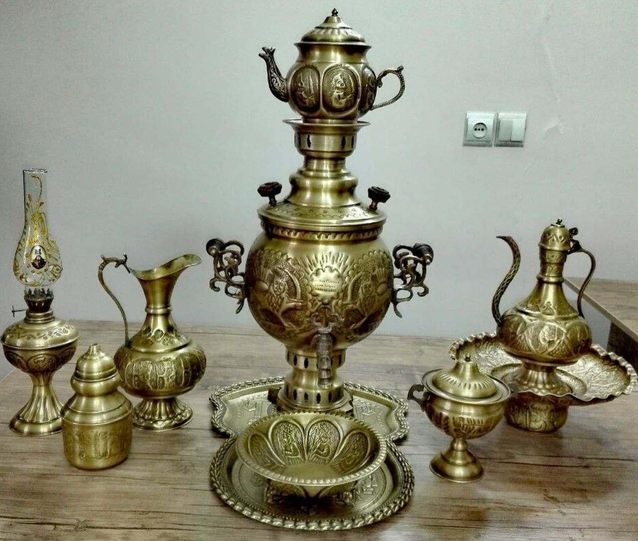 سماور زغالی ماهنوش برنجی ۱ گازی ذغالی سماوری منقل|سماور، چای‌ساز، قهوه‌ساز|مشهد, امام خمینی|دیوار