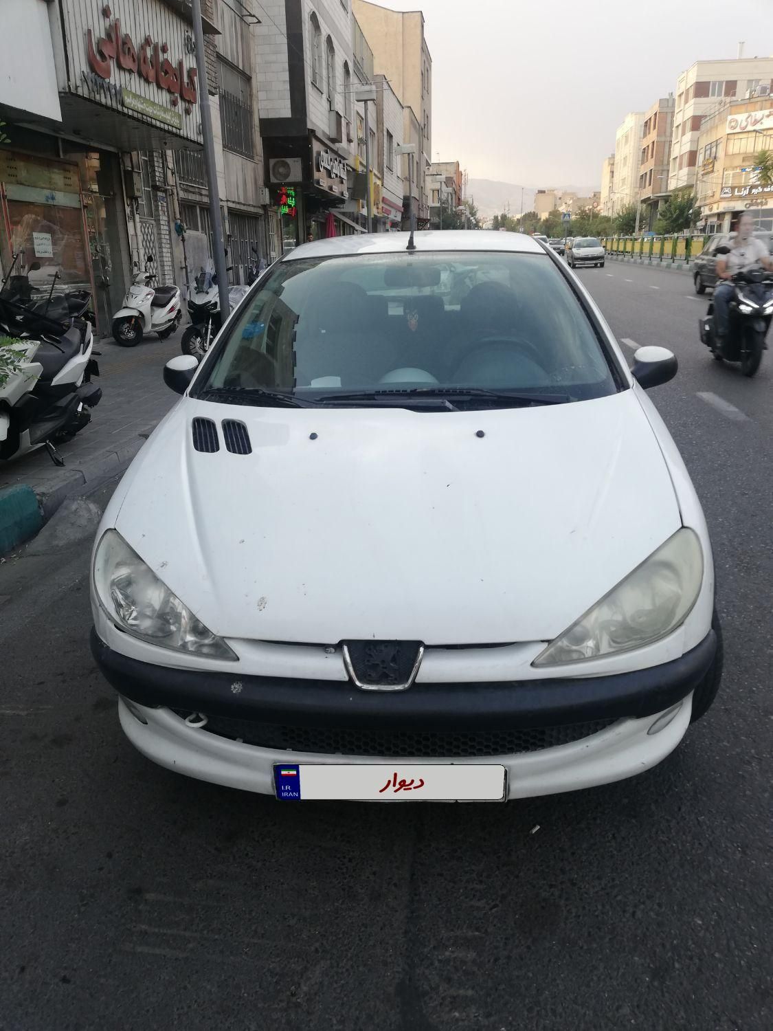 پژو 206 سفید مدل 89|خودرو سواری و وانت|تهران, تاکسیرانی|دیوار